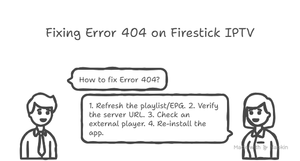 Fixing Error 404 on Firestick IPTV